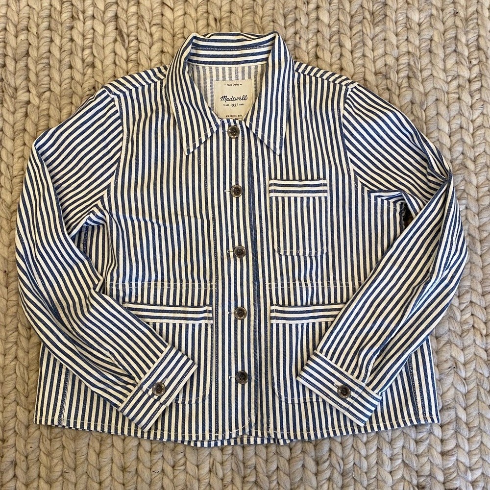 Madewell Striped Workwear Jacket - Cropped